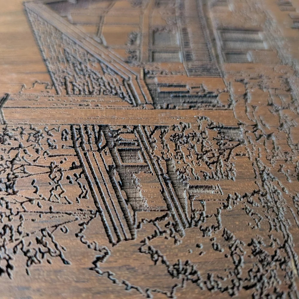 Solid Wood photo album Binder, Laser Engraved